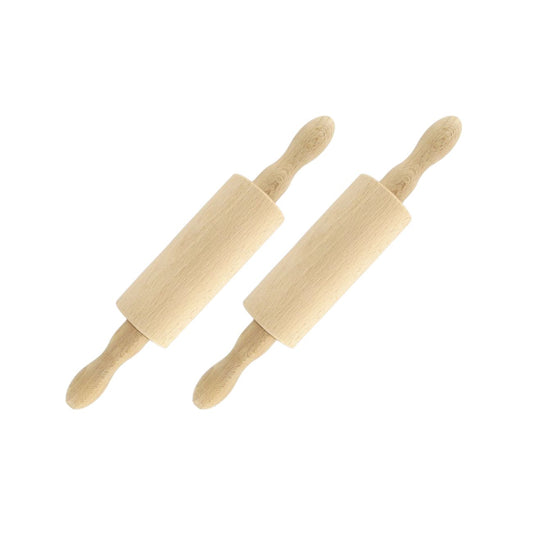 Ensemble de 2 Petits rouleaux à pâtisserie en bois 23,5 cm Fackelmann Wood Edition