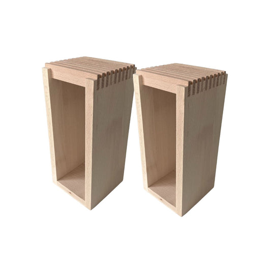 Ensemble de 2 Blocs Couteaux en bois Fackelmann Boissellerie