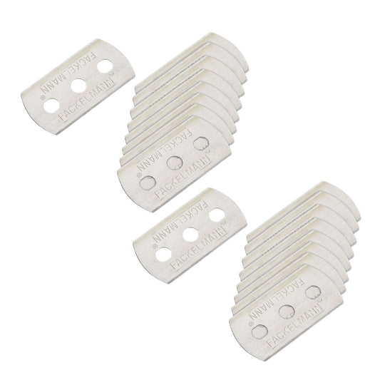 Ensemble de 20 lames de rechange pour racloir à plancha Fackelmann