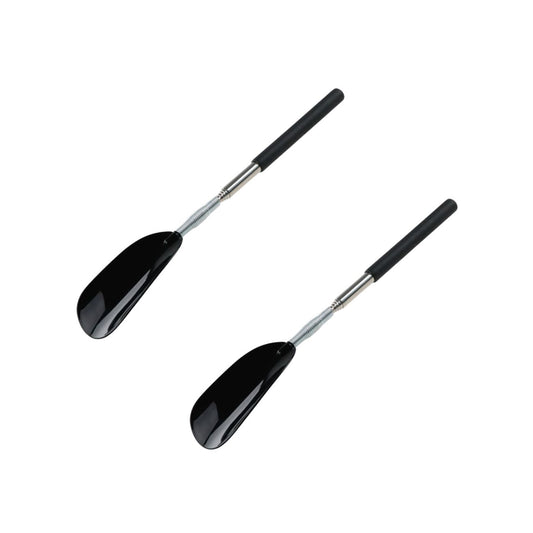 Ensemble de 2 Chausses pieds télescopique 26,5 à 66,4 cm gris ou noir Fackelmann Tecno