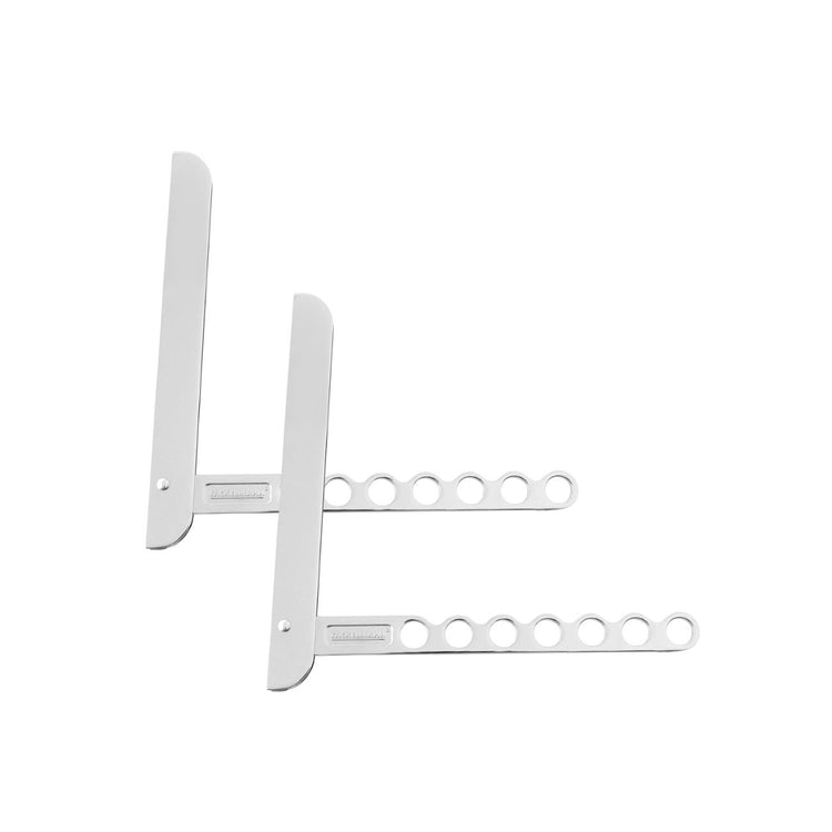 Ensemble de 2 Crochets pliants gris Fackelmann Tecno