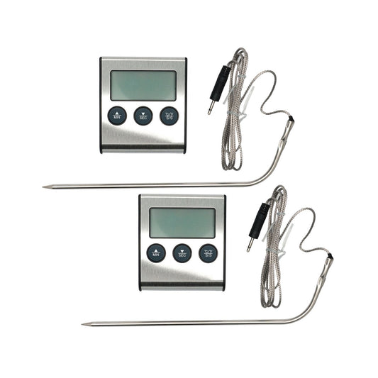 Ensemble de 2 Thermomètres de cuisson digital à sonde Fackelmann