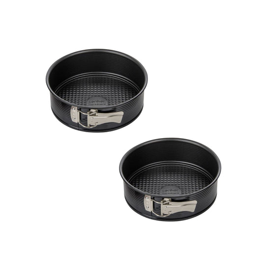 Lot de 2 moules à gâteaux 20/20 cm en acier Black metallic Black mettallic Zenker Black mettallic