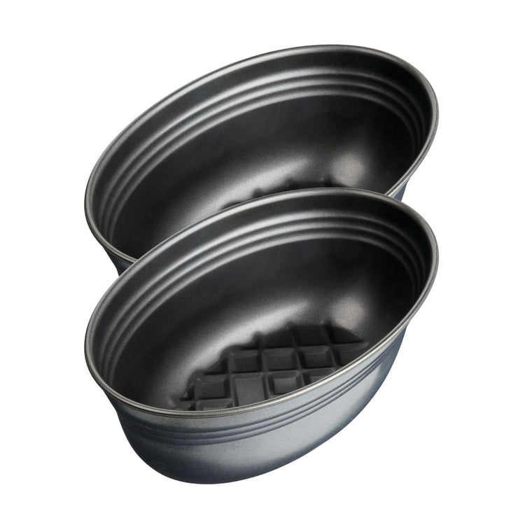 Ensemble de 2 Moules à pain ovale 26 x 16 cm Zenker Black Metallic