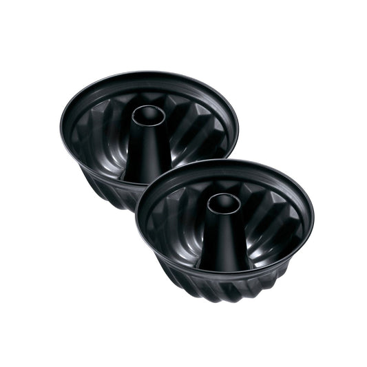 Lot de 2 moules à gâteaux 22/22 cm en acier Black metallic Black mettallic Zenker Black mettallic