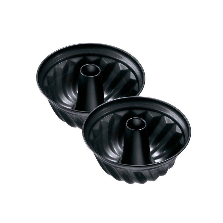Lot de 2 moules à gâteaux 22/22 cm en acier Black metallic Black mettallic Zenker Black mettallic