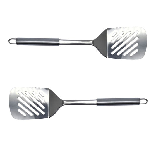 Ensemble de 2 Spatules de cuisine ajourée en inox 33 cm Fackelmann Elemental