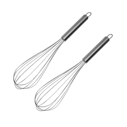 Ensemble de 2 Fouets de cuisine et de pâtisserie en inox 32 cm Fackelmann Elemental