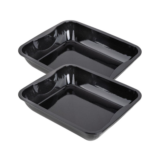 Lot de 2 plats four 40/34/8 cm en acier émaillé avec 2 ustensiles Zenker Special cooking