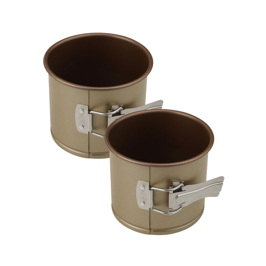 Lot de 2 moules à gâteaux 12/12 cm en acier Zenker Mojave Gold