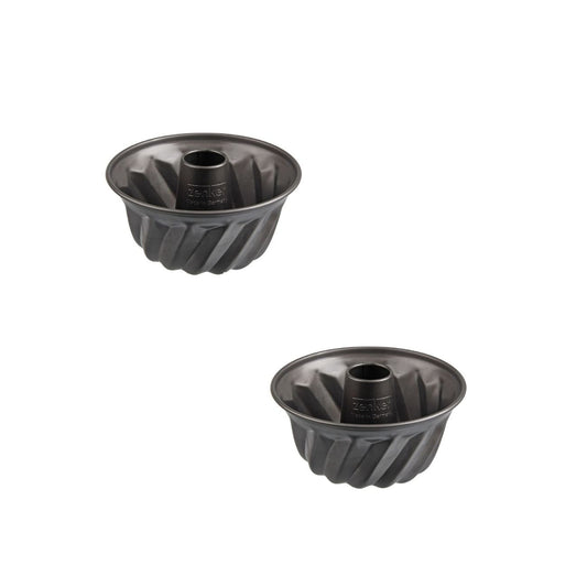 Lot de 2 moules à kouglof 18/18 cm en acier Spécial mini Spécial mini Zenker Spécial mini