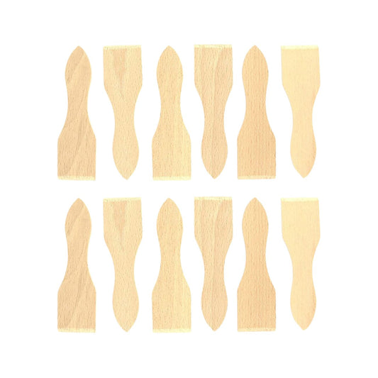 Ensemble de 12 spatules à raclette en bois 13 cm Fackelmann Wood Edition