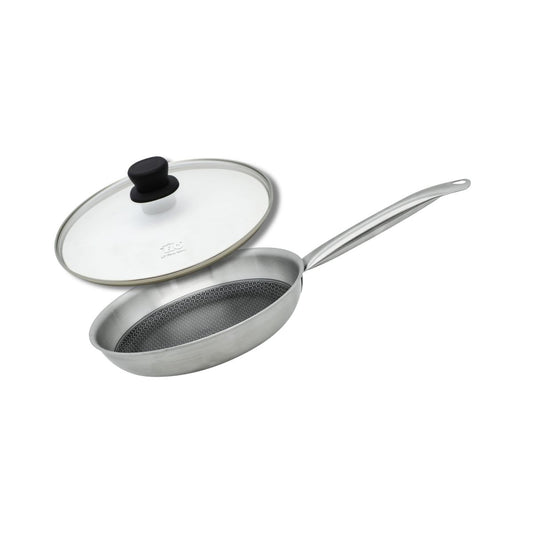 Poêle de 24 cm avec couvercle Elo Relief Solution sans PFAS