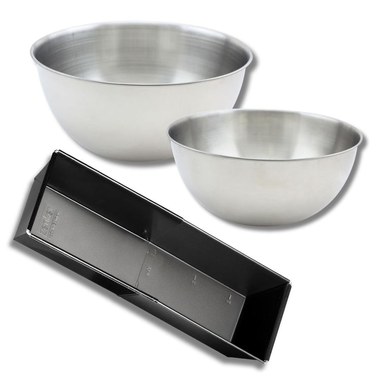 Lot comprenant 1 moule à cake extensible Zenker & 2 Bols à Mixer Fackelmann