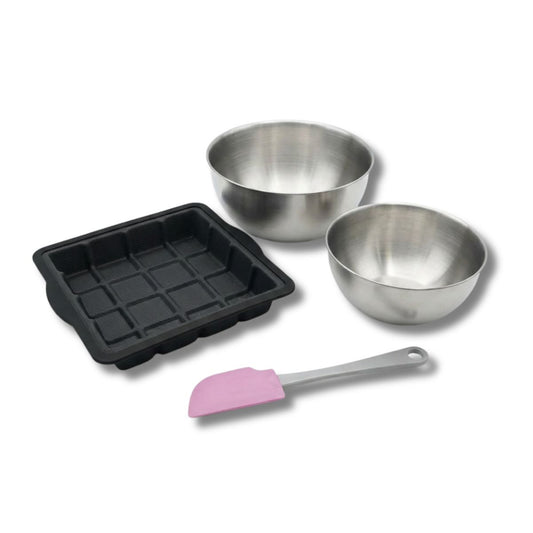 Set de 4 ustensiles de pâtisserie moule à gâteaux 2 bols et spatule Silicone fibre de verre Silicone fibre de verre Zenker Silicone fibre de verre