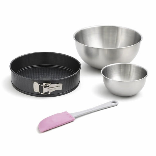 Set de 4 ustensiles de pâtisserie moule à gâteaux 2 bols et spatule Black metallic Black mettallic Zenker Black mettallic