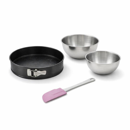 Set de 4 ustensiles de pâtisserie moule à manqué bol et spatule Black metallic Black mettallic Zenker Black mettallic