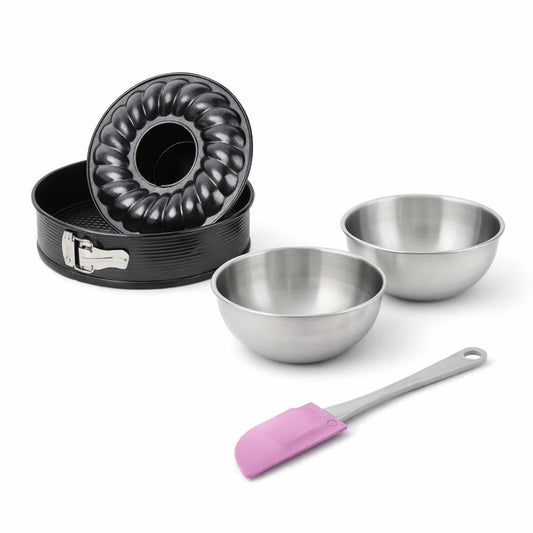Set de 4 ustensiles de pâtisserie moule à gâteaux bol et spatule Black metallic Black mettallic Zenker Black mettallic