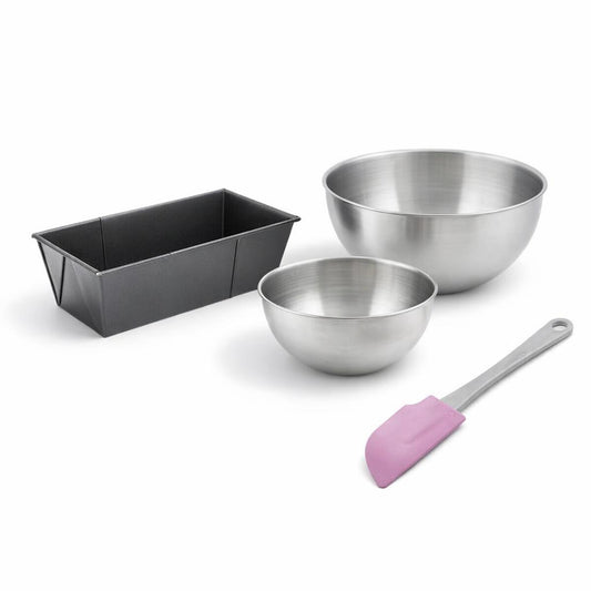 Set de 4 ustensiles de pâtisserie moule à gâteaux bol et spatule Black metallic Black mettallic Zenker Black mettallic