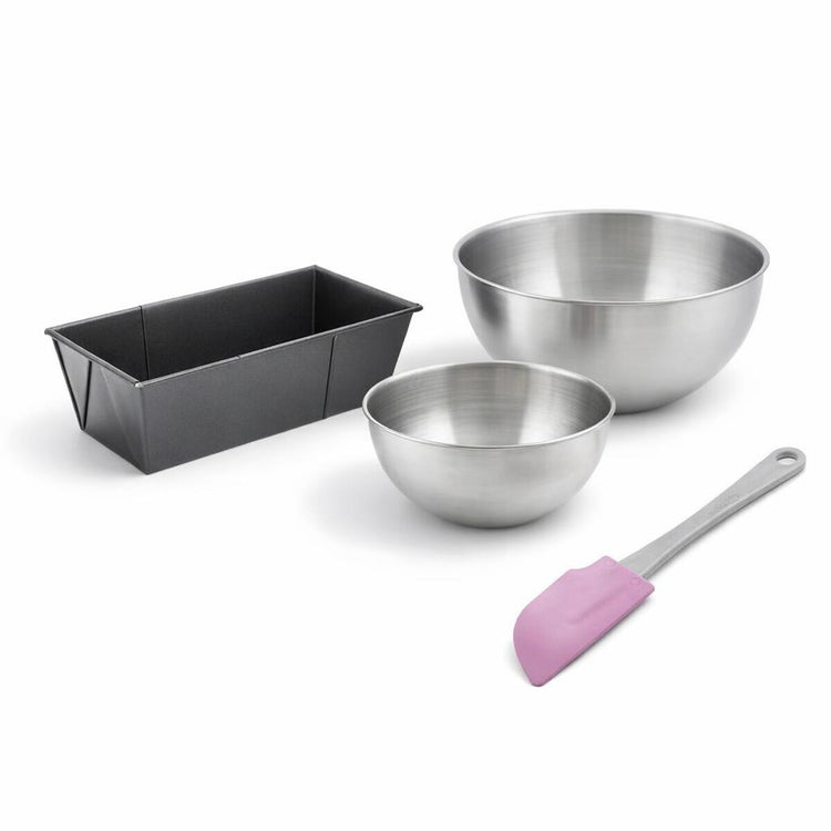 Set de 4 ustensiles de pâtisserie moule à gâteaux bol et spatule Black metallic Black mettallic Zenker Black mettallic
