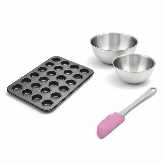 Set de 4 ustensiles de pâtisserie moule à gâteaux bol et spatule Black metallic Black mettallic Zenker Black mettallic
