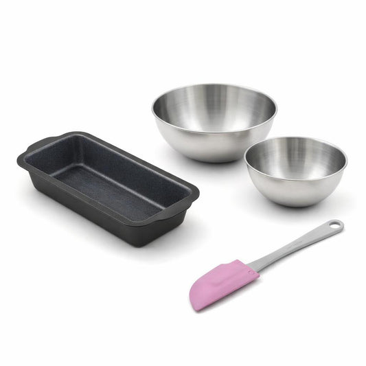 Set de 4 ustensiles de pâtisserie moule à gâteaux bol et spatule Silicone fibre de verre Silicone fibre de verre Zenker Silicone fibre de verre