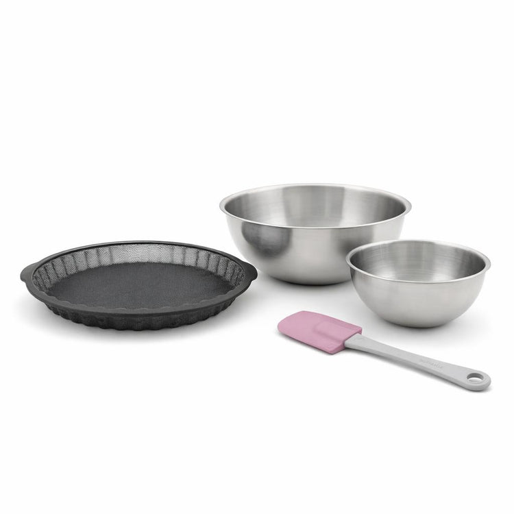 Set de 4 ustensiles de pâtisserie moule à gâteaux bol et spatule Silicone fibre de verre Silicone fibre de verre Zenker Silicone fibre de verre