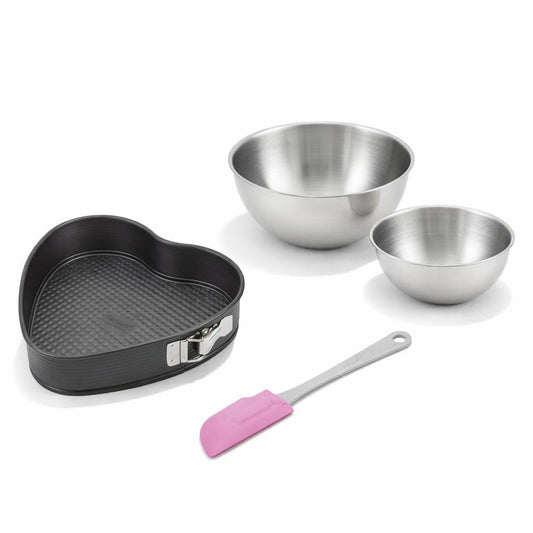 Set de 4 ustensiles de pâtisserie moule à gâteaux 2 bols et spatule pâtisserie Spécial créative Spécial créative Zenker Spécial créative