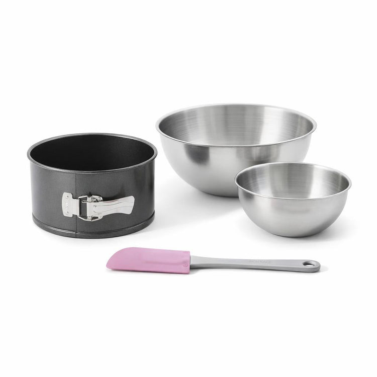 Set de 4 ustensiles de pâtisserie moule à gâteaux 2 bols et spatule Black metallic Black mettallic Zenker Black mettallic