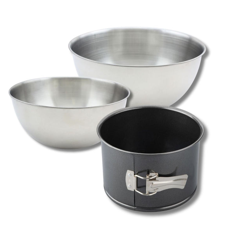 Set pâtisserie 1 moule à panettone 18 cm, 2 bols à mixer, 1 spatule Zenker