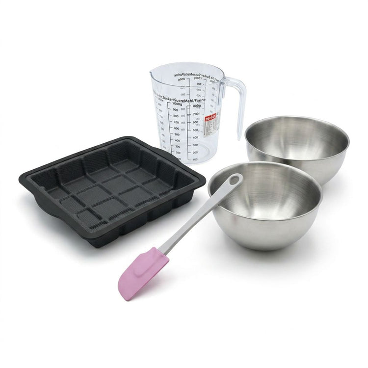 Set de 5 ustensiles de pâtisserie moule à gâteaux bols spatule pâtisserie et verre doseur Silicone fibre de verre Silicone fibre de verre Zenker Silicone fibre de verre