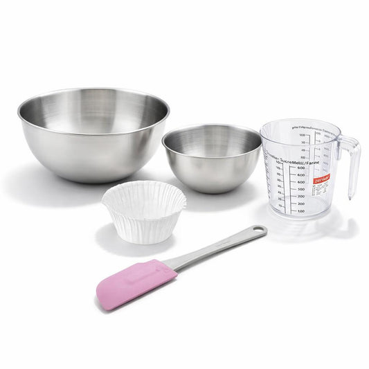 Set de 34 ustensiles de pâtisserie 30 moules à gâteaux 2 bols spatule et verre doseur Zenker Smart Pastry