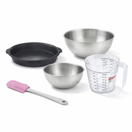 Set de 5 ustensiles de pâtisserie moule à gâteaux bols spatule pâtisserie et verre doseur Silicone fibre de verre Silicone fibre de verre Zenker Silicone fibre de verre