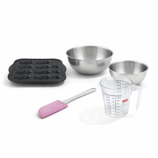 Set de 5 ustensiles de pâtisserie moule à gâteaux 2 bols spatule et verre doseur Silicone fibre de verre Silicone fibre de verre Zenker Silicone fibre de verre