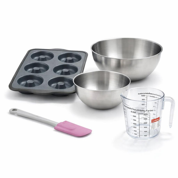 Set de 5 ustensiles de pâtisserie moule à gâteaux 2 bols spatule pâtisserie et verre doseur Silicone fibre de verre Silicone fibre de verre Zenker Silicone fibre de verre