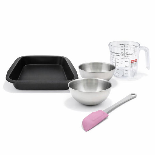 Set de 5 ustensiles de pâtisserie moule à gâteaux bol spatule pâtisserie et verre doseur Spécial créative Spécial créative Zenker Spécial créative