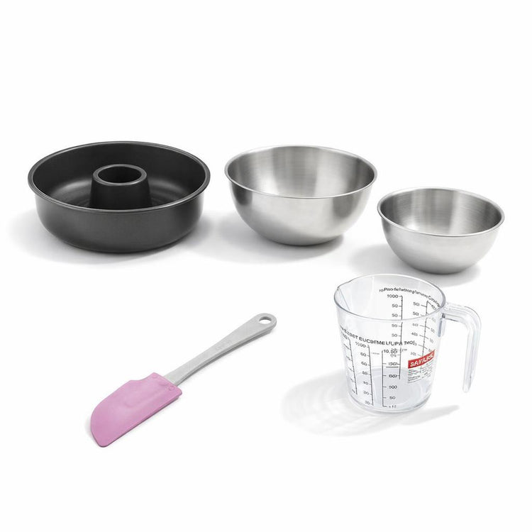 Set de 5 ustensiles de pâtisserie moule à gâteaux bols spatule verre doseur Black mettallic Black mettallic Zenker Black mettallic