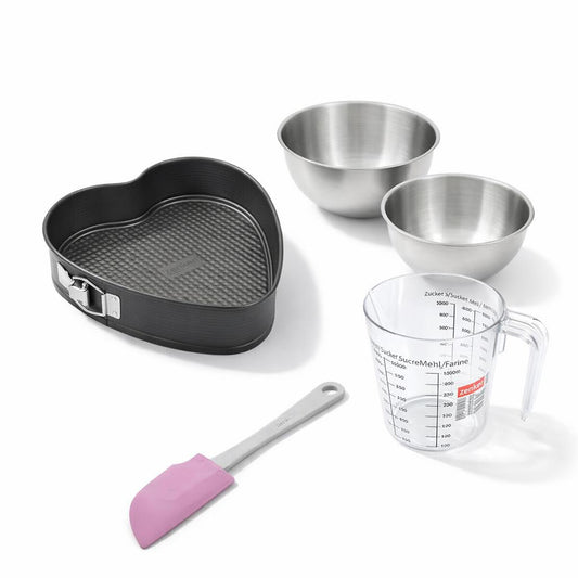 Set de 5 ustensiles de pâtisserie moule à gâteaux bol spatule pâtisserie et verre doseur Spécial créative Spécial créative Zenker Spécial créative