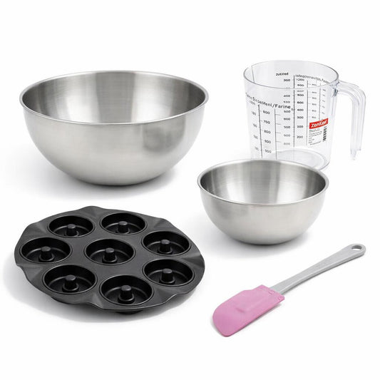 Set de 5 ustensiles de pâtisserie moule à gâteaux bol spatule pâtisserie et verre doseur Black mettallic Black mettallic Zenker Black mettallic