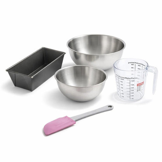 Set de 5 ustensiles de pâtisserie moule à gâteaux bol spatule pâtisserie et verre doseur Spécial mini Spécial mini Zenker Spécial mini