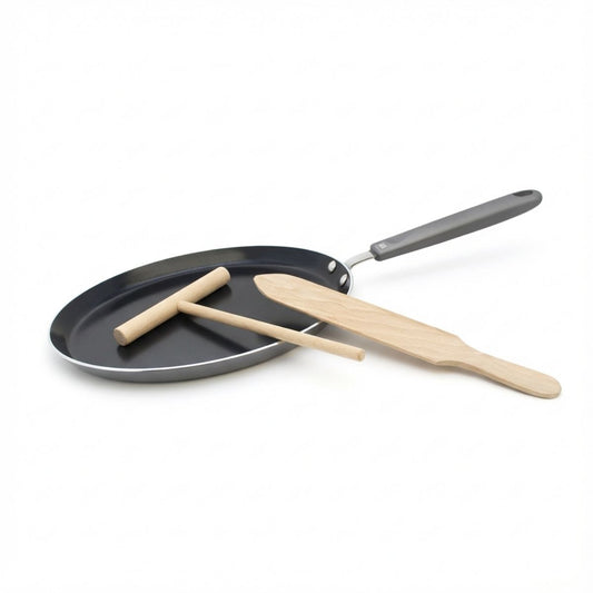 Set de 1 poêle de cuisson 26 cm en aluminium avec 2 ustensiles de cuisine sans PFAS Elo Ducato