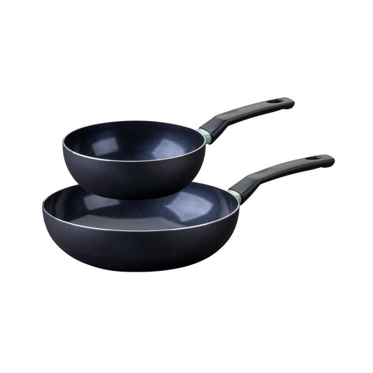 Ensemble de 2 woks de 20 et 28 cm Fackelmann Brandao