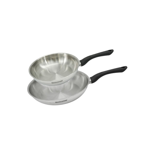 Set 2 poêles 24 et 28 cm en inox Fackelmann Geneva