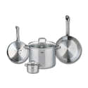 Set Cuisine Fackelmann 6 Pièces Inox 18/8 - 3 Poêles (20-28 Cm) Et 3 Casseroles (12-20 Cm), Induction Compatible - 9