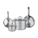 Set Cuisine Fackelmann 6 Pièces Inox 18/8 - 3 Poêles (20-28 Cm) Et 3 Casseroles (12-20 Cm), Induction Compatible - 13