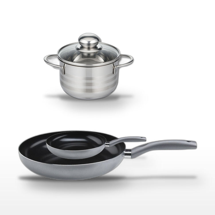 Lot Poêle 32 cm & 20 cm Elo Ducato avec Faitout 12 cm