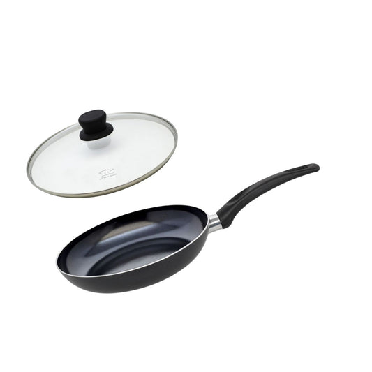 Set Poêle 28 cm céramique sans PFAS et couvercle Elo Prima Cucina