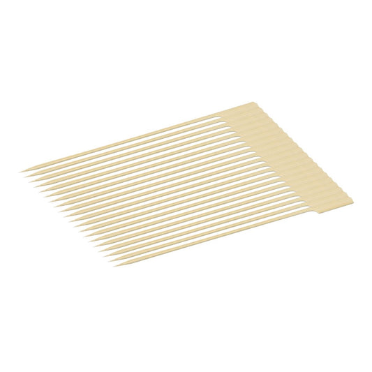 Lot de 100 pics à brochette en bois de 25 cm Fackelmann Wood Edition