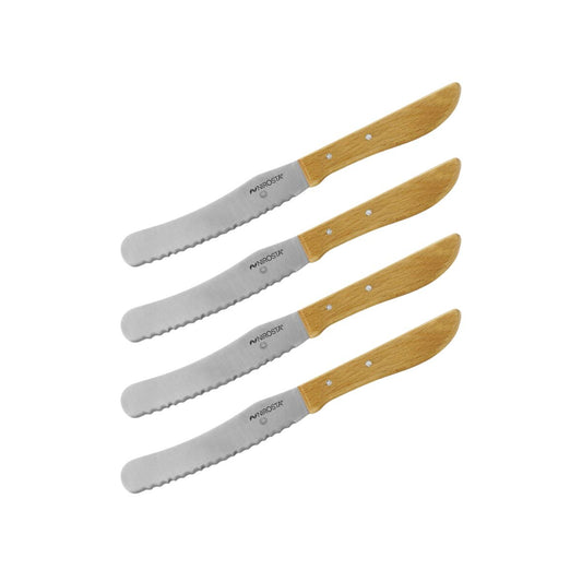 Lot de 4 couteaux à pain et à beurre 21 cm Nirosta