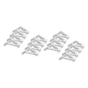 Lot De 12 Pinces à Nappe Transparentes - Pour Tables De 2 à 3,5 Cm D'épaisseur - Idéal Fête, Pique-nique, Extérieur - 5